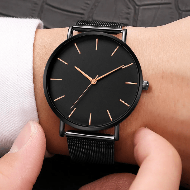 Black best sale wrist watch