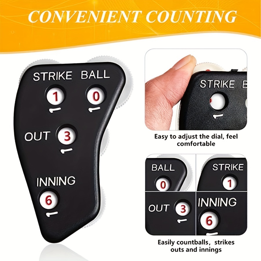 2 Pcs Outdoor Gear Baseball Umpire Reusable Clicker Sports