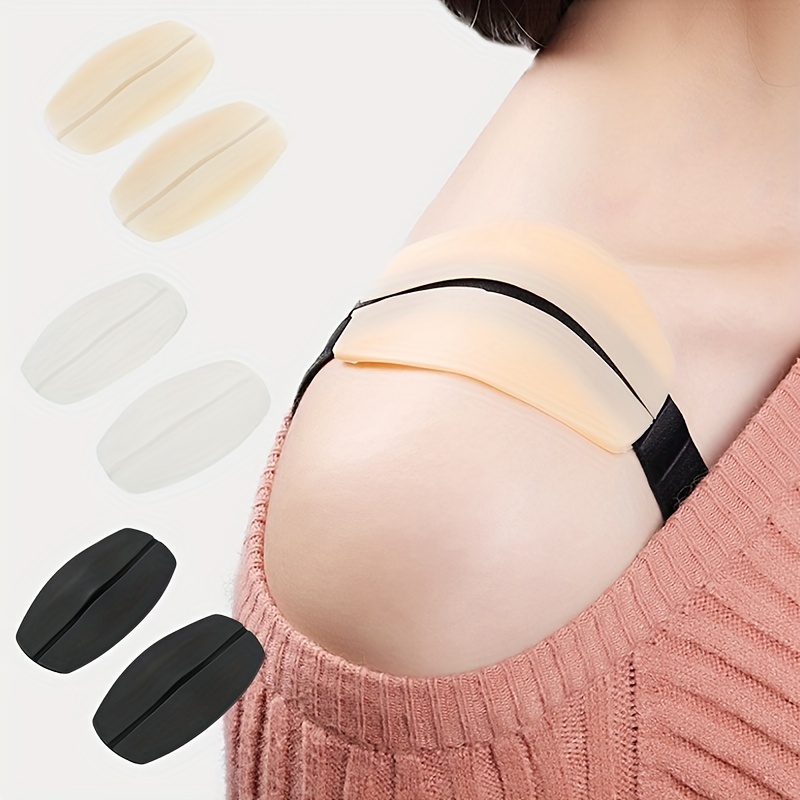 3 Pairs/Set Soft Reusable Shoulder Push-Up Pads, Breathable Silicone  Adhesive Shoulder Pad for Women, Girls, Anti-Slip Enhancer Shoulder Pads  for