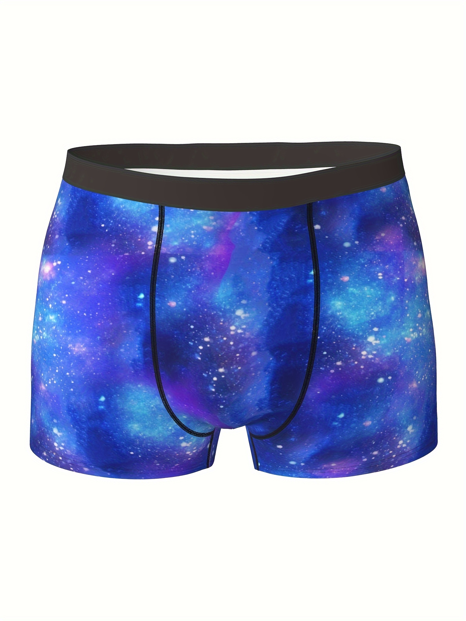 Men's Magic Lamp RUB ME Digital Print Boxers Briefs, Novelty Funny Boxers  Trunks, Breathable Comfy Stretchy Underpants, Men's Trendy Underwear