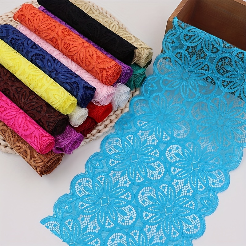 1Yard 7'' Elastic Band Lace Trim Underwear Stretchy Ribbon Clothing Sewing  DIY