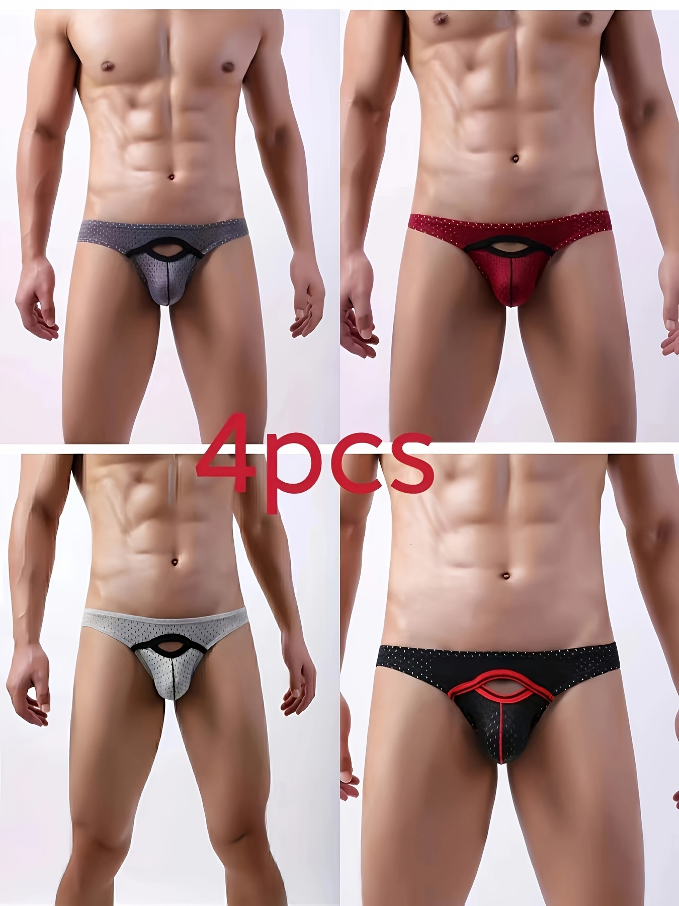 Men'S Pouch Thong Underwear Elephant Nose Micro Stretch Strap G-Strings  Erotic Novelty Low Waist Enhancing Pouch T-Back Thong