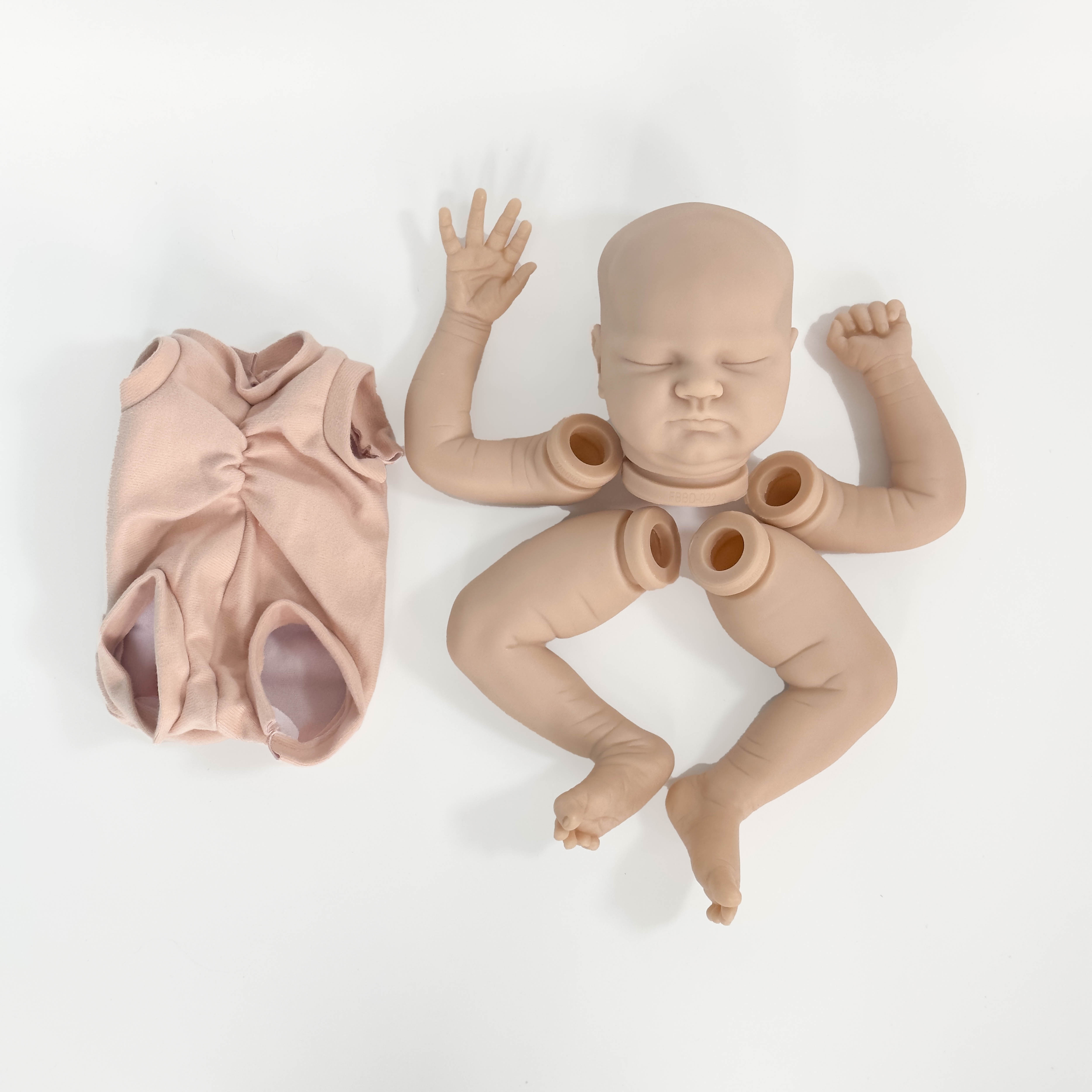 19 Inch Raven Kit Original Size Bebe Reborn Baby Doll Kit Vinyl Unpainted  Unfinished Blank Doll