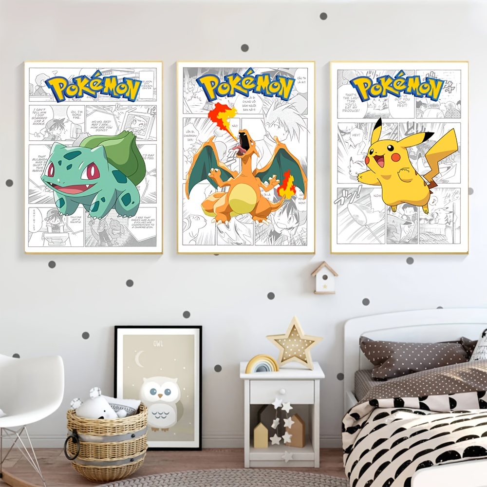 pikachu pokemons sticker poster, anime poster, Pokemon poster for  room