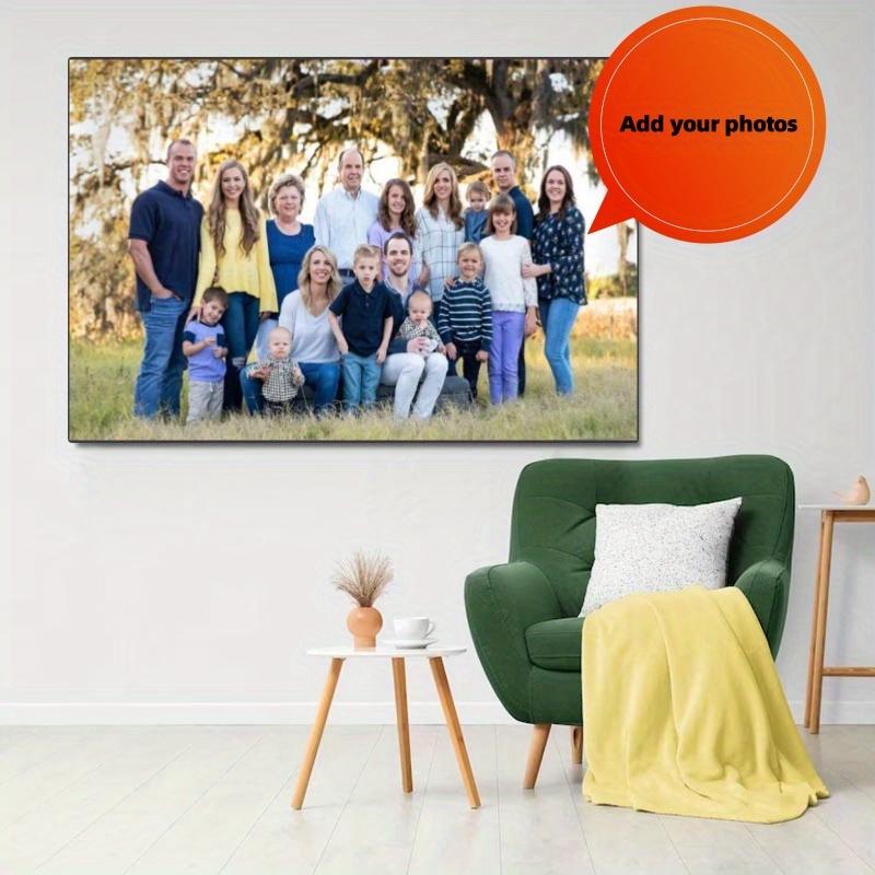 Lienzo personalizado con varios nombres, lienzo personalizado, regalos  personalizados, arte de pared personalizado, arte de pared de color (48 x  32