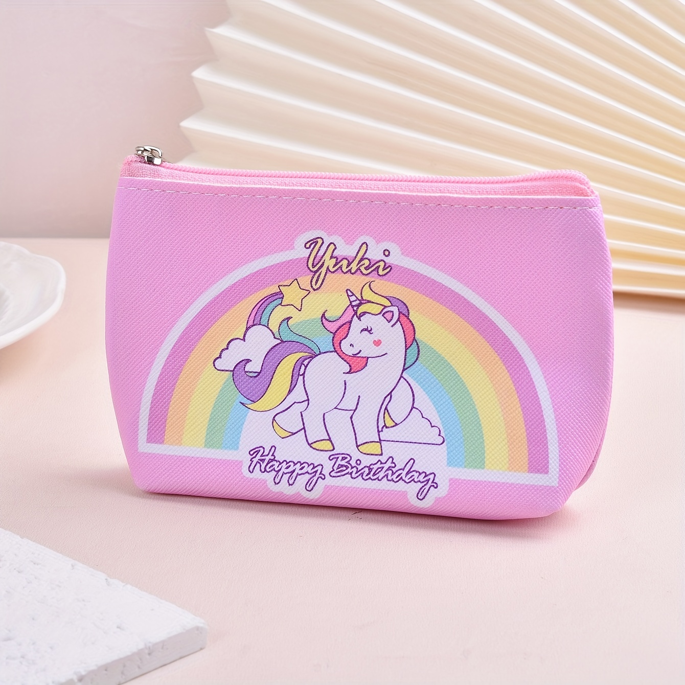 Bolso niña 2 años,Cartera con estampado de unicornios y animales para  niños, monedero de diseño con cremallera, bolsa de almacenamiento para  llaves, monedero - AliExpress