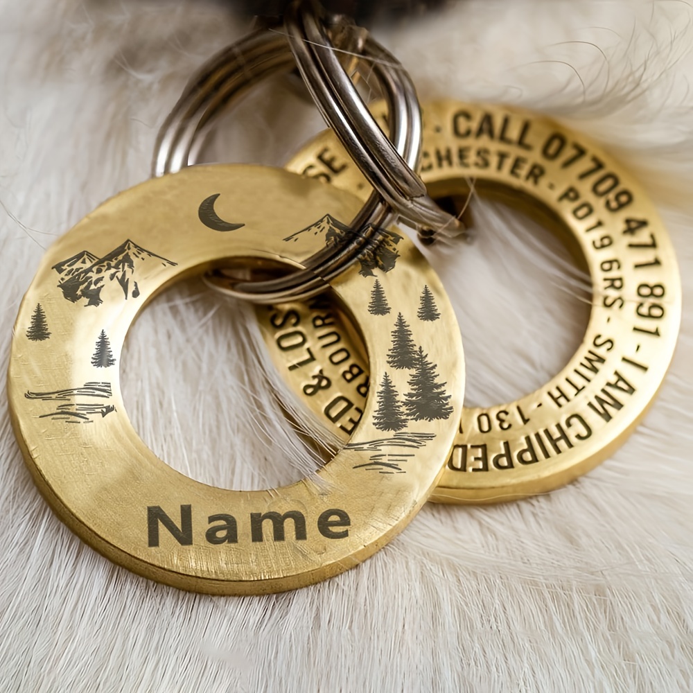 Aluminum Dog Id Tags Pet Names Phone Numbers Outdoor Anti - Temu