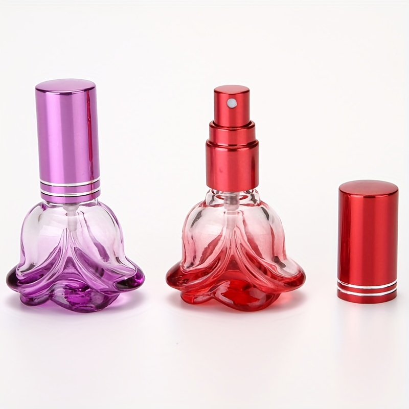 KIT TOWN 3 Pack Glass Perfume Spray Bottle Portable Empty Perfume Bottles  for Essential Oils, Perfumes,Mini Size Design Best for Man Women Tavel and