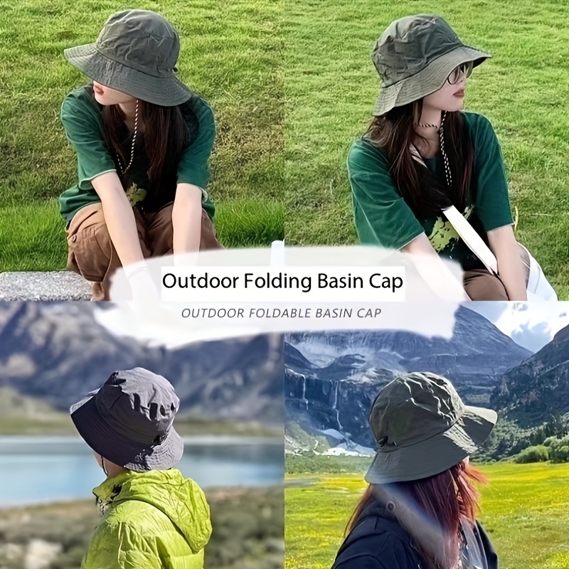 Comprar Sombreros para el sol para hombres de ala ancha Sombrero plegable  Boonie Bucket Protección UV para mujeres Safari Ciclismo Pesca Playa  Senderismo Escalada al aire libre