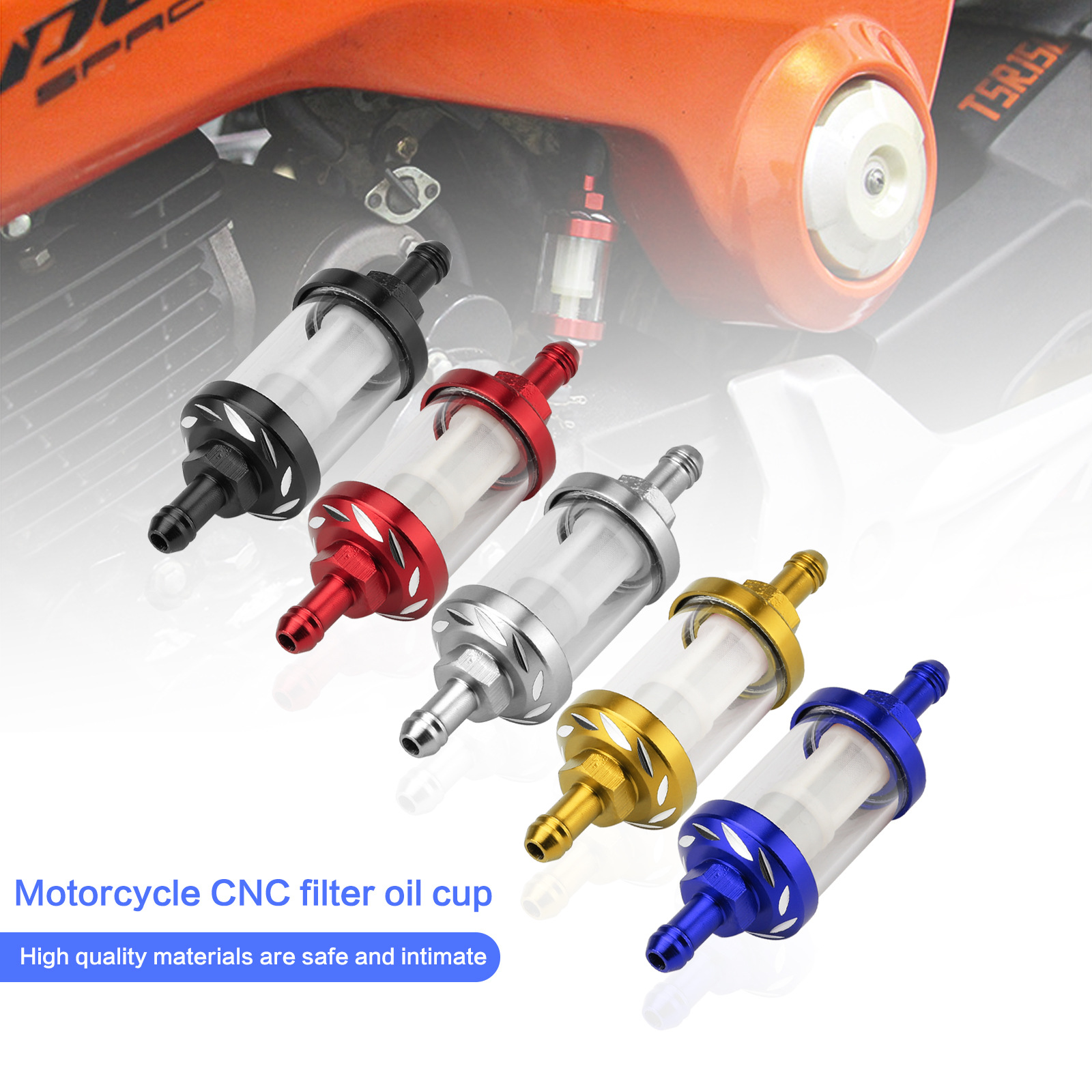 Benzinfilter Kraftstofffilter 6-8mm für Auto Motorrad Roller Moped, Filter, Kfz Zubehör