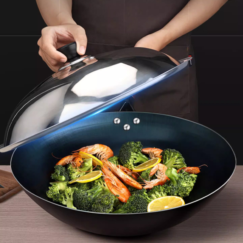 Universal Glass Lid Frying Pan Saucepan Wok Casserole Pot Cover