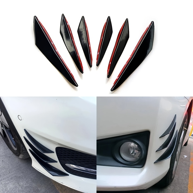 3 stück Universal Auto Front Lippe Kinn Stoßstange Splitter Diffusor  Spoiler Body Kits Für Honda Für Audi Für Benz Für BMW Für Subaru