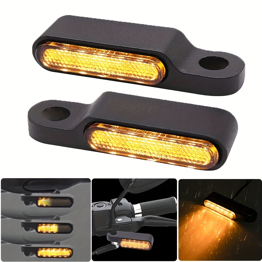 Clignotant LED universel pour moto, 12V, IP68, étanche, ambre - Équipement  moto