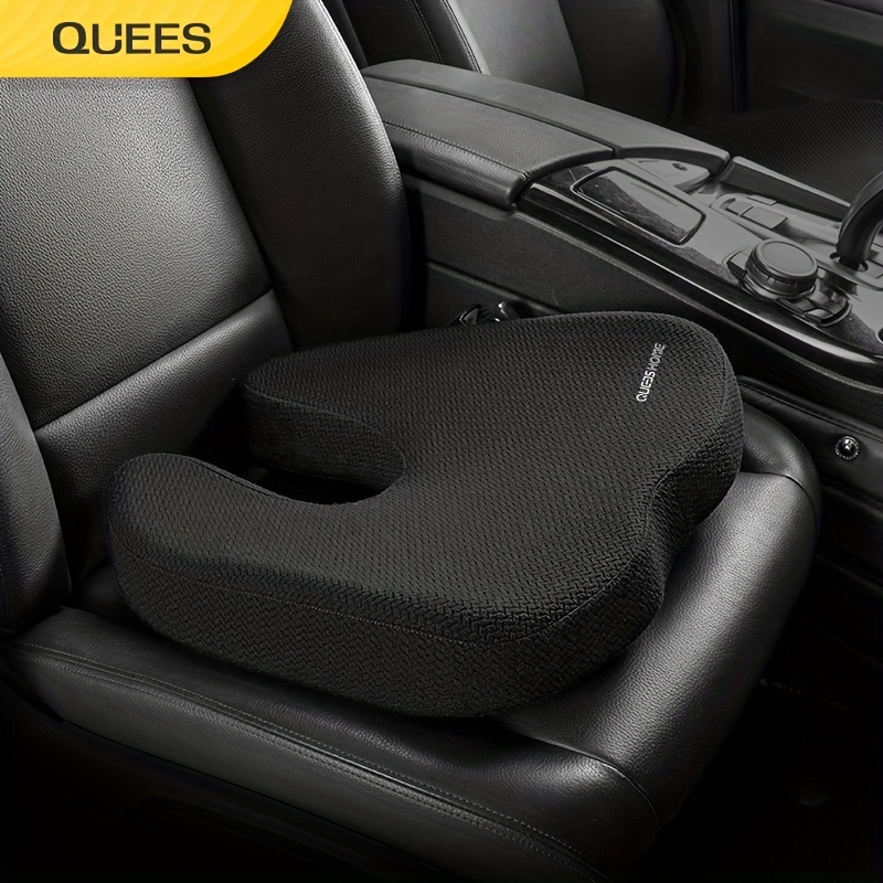 Car Wedge Seat Cushion, For Car Driver Seat Office Chair Wheelchair Memory  Foam Seat Cushion - Temu