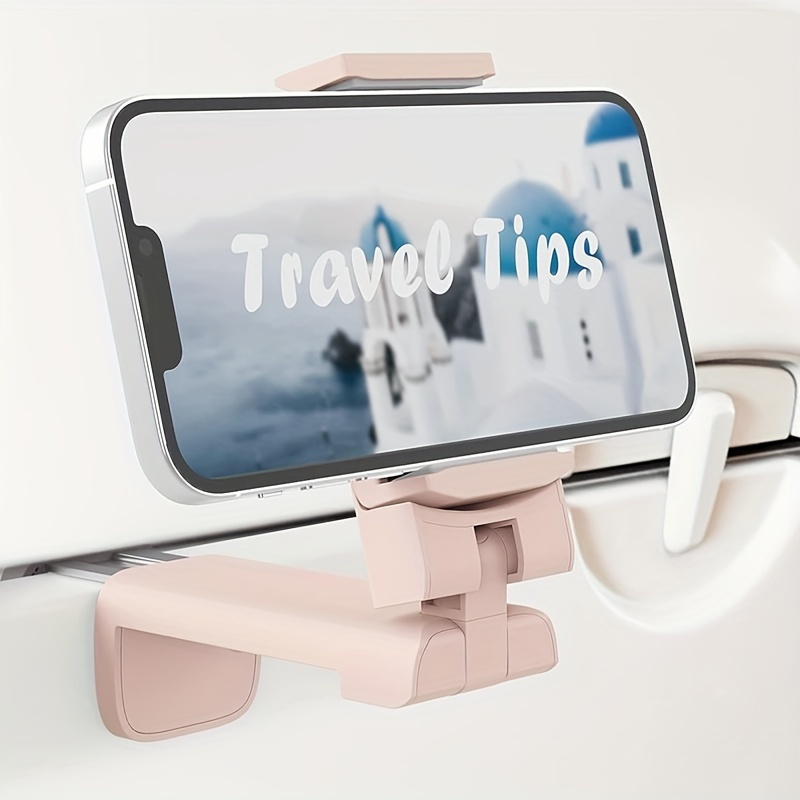 Airplane Travel Essentials for Flying Flex Flap Cell Phone Holder &  Flexible Tablet Stand for Desk, Bed, Treadmill, Home & in-Flight Airplane  Travel