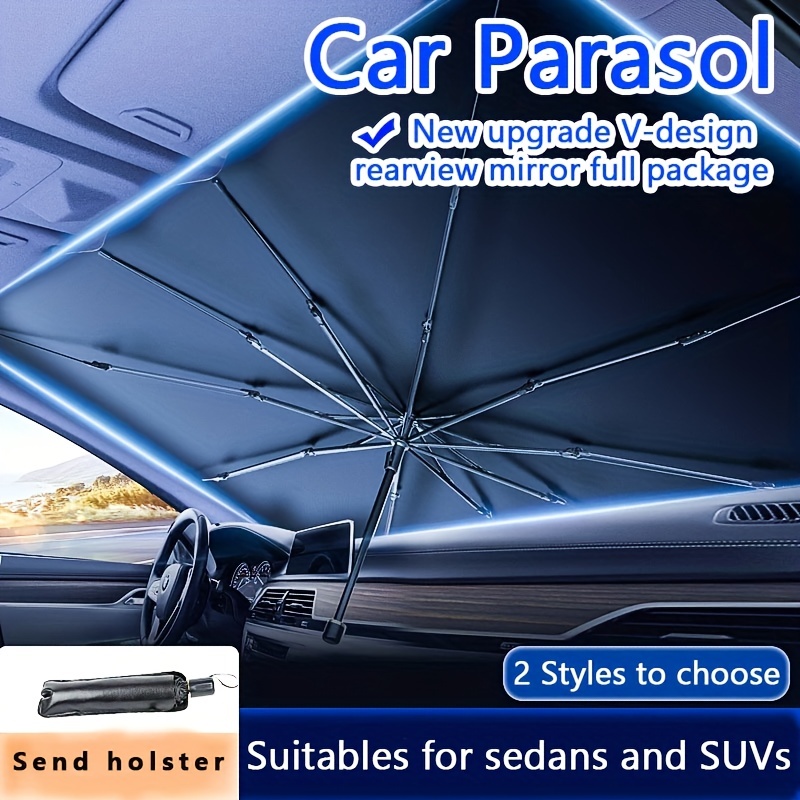 Upgraded Polarized Sun Visor Sunshade Extender for Car with Zipper