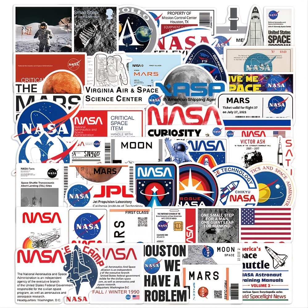 Nasa sticker  Bubble stickers, Aesthetic stickers, Cute laptop stickers