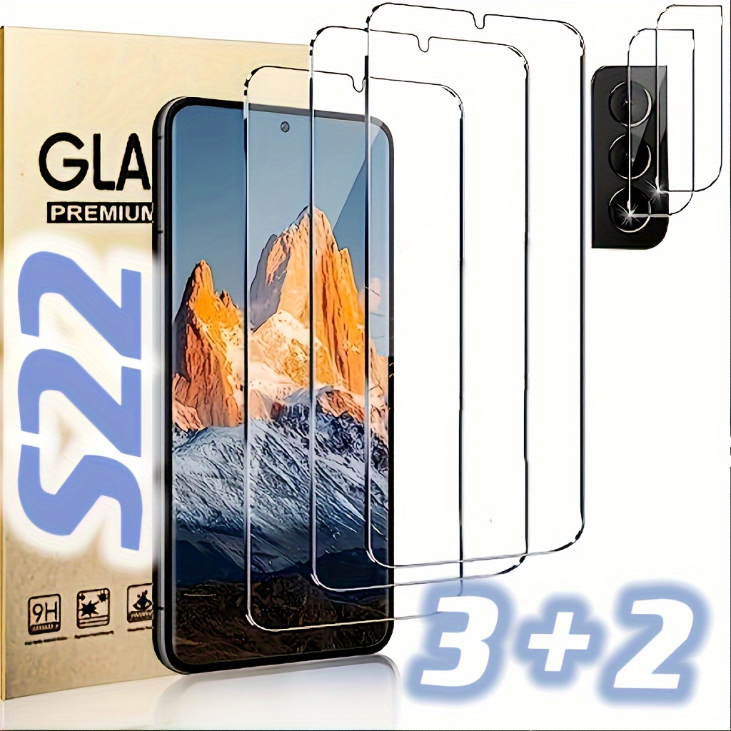 Para Samsung Galaxy S24 Ultra 5G Película de vidrio templado con pantalla  de pegamento completo, compatible con desbloqueo de huellas dactilares