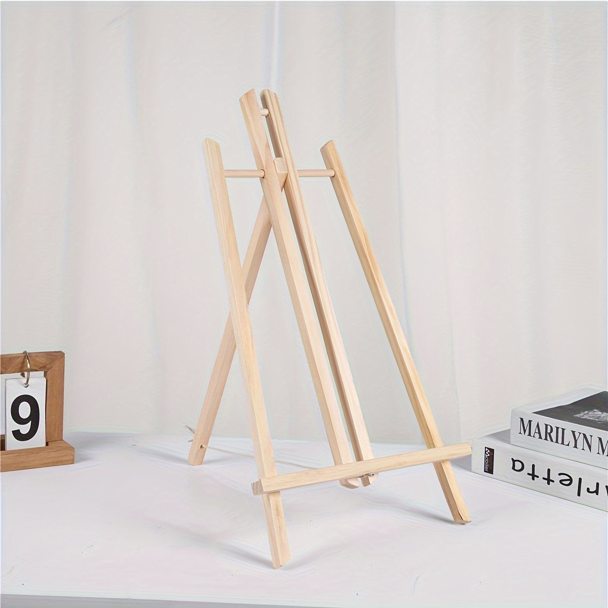 Mini Desktop Desktop Easel, Wooden Folding Oil Painting Board, Table  Mounted Sketch Tripod, Children's Small Easel