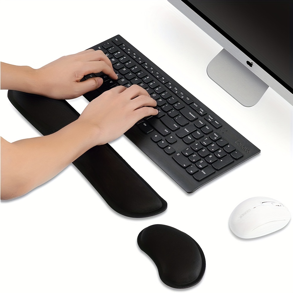  U Core Cute Cat Keyboard & Mouse Wrist Rest- Enlarge Memory  Foam Mouse Wrist Rest- Non-Slip Rubber Base Wrist Support for Gaming,  Writing, or Home Office Work : Office Products