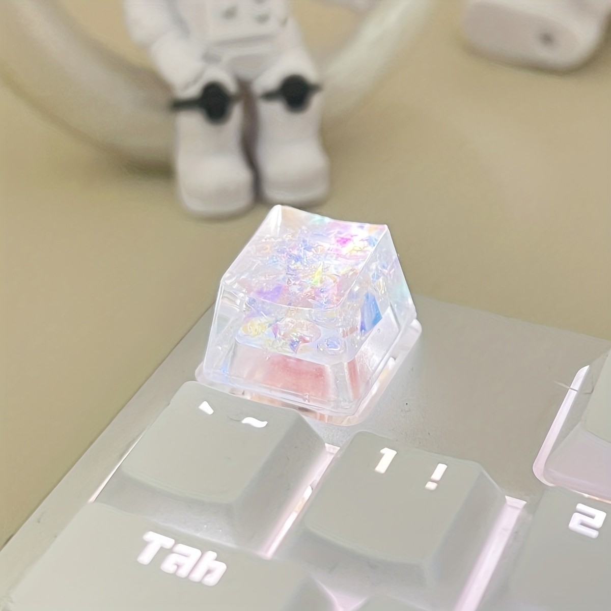 Sanrioed My Melody Kuromi Cinnamoroll Christmas Look Keyboard Cap Cross  Shaft Mechanical Keyboard Base Translucent ChristmasGift