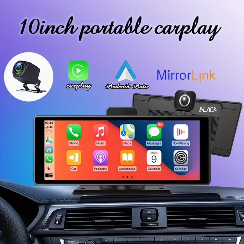 EKIY 10.26 Android 10.0 Dash Cam Rearview Camera Carplay & Android Auto  Smart Player With Voice Control Car Monitor DVR ADAS FM