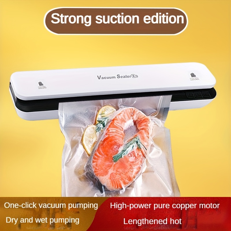 Vacuum Sealer Machine, Slaouwo Compact Vacuum Food Sealer with 2 Roll  Vacuum Bags 