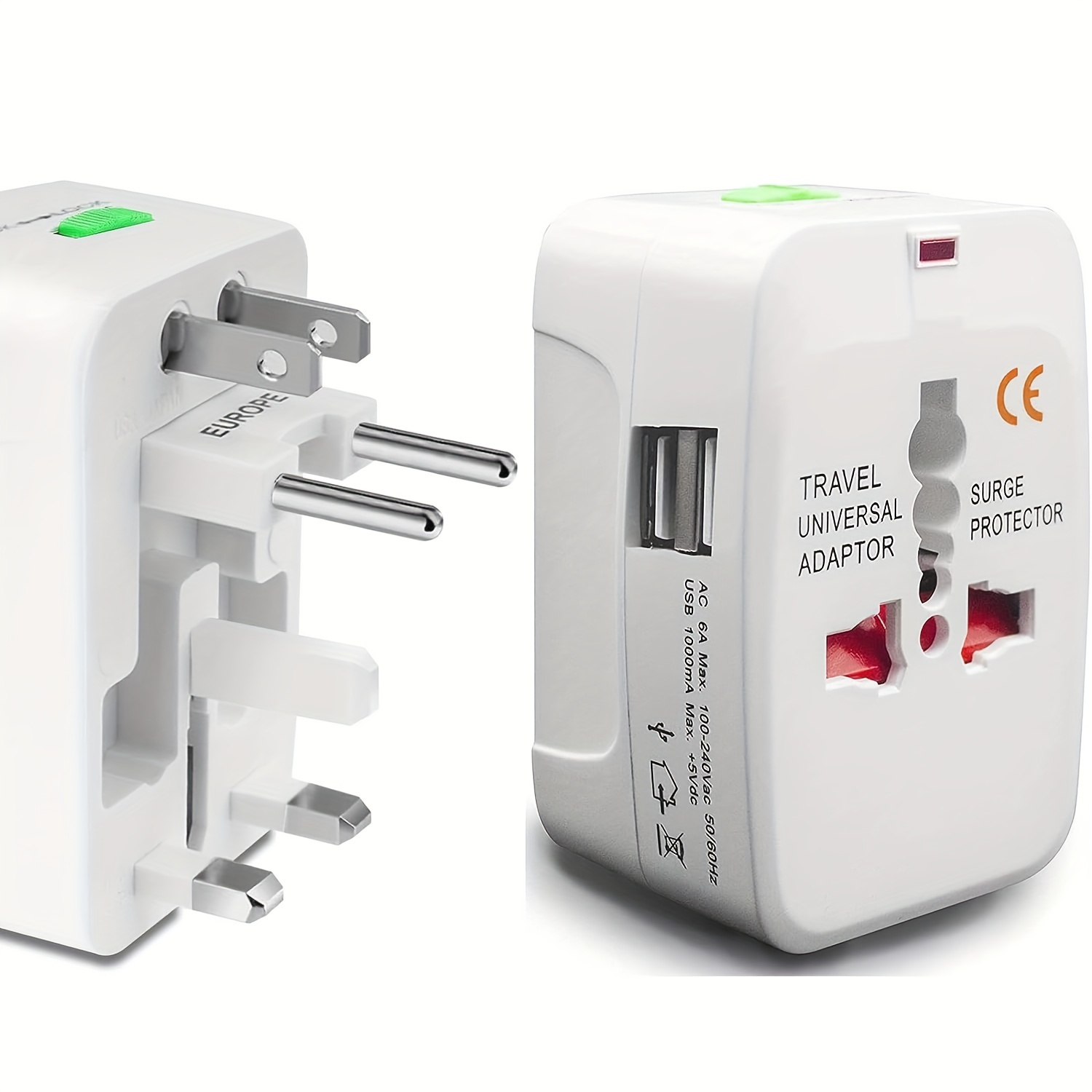  Enchufe de pared eléctrico doble puerto USB 220-250V 16A enchufe  de la UE : Herramientas y Mejoras del Hogar