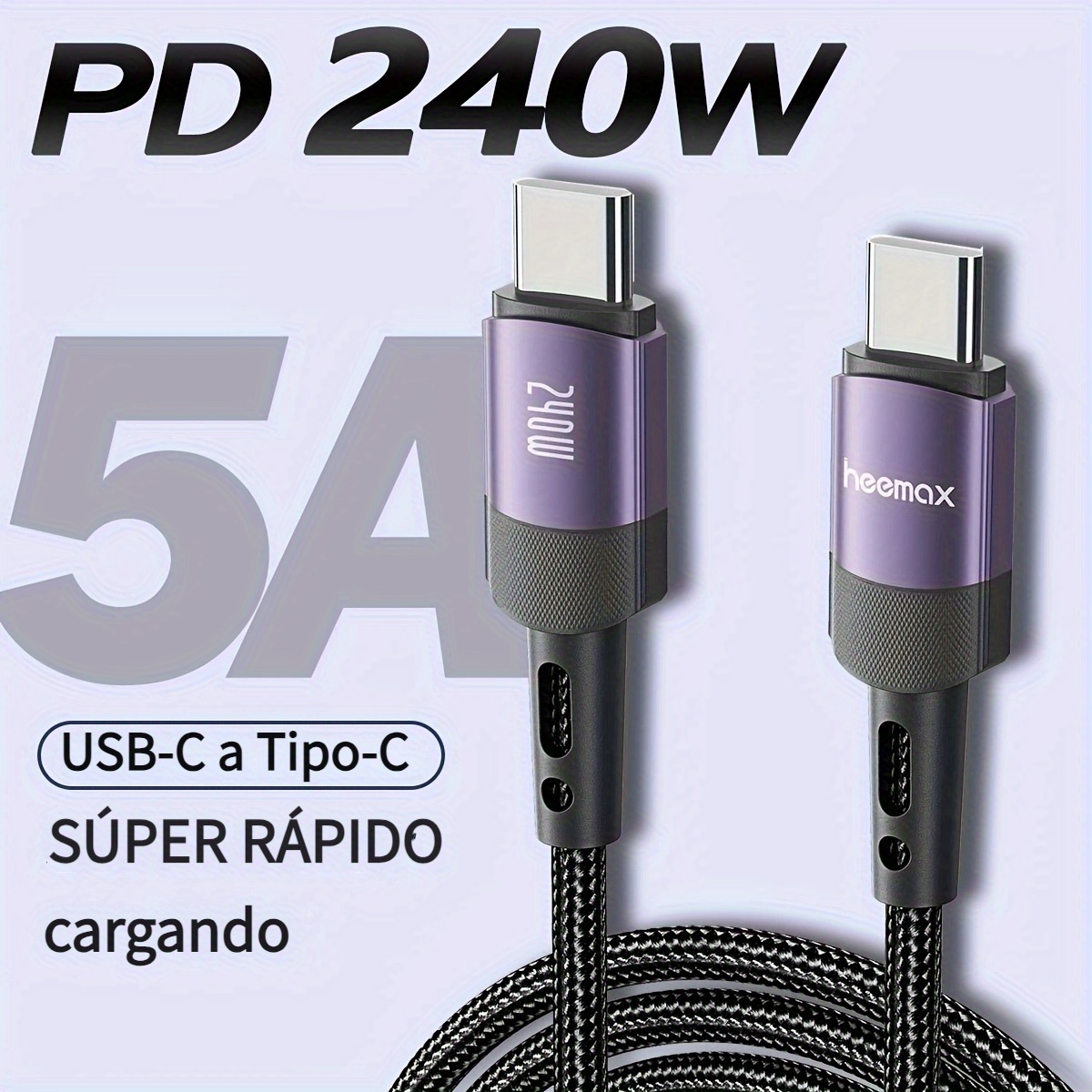 1m 3.3FT/2m 6.6FT PD 20W Cable USB C De Carga Rápida Y Cable - Temu