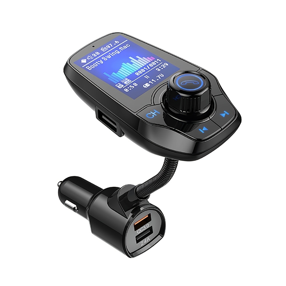 Receptor Bluetooth 5,0 para coche, transmisor automático BT, USB 3