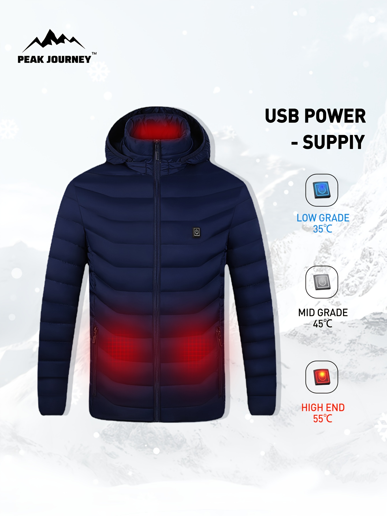 Usb heated cheap jacket uk