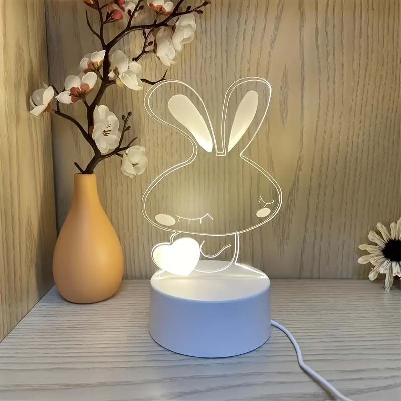 Lámparas Pantallas LED Luz De Noche Silicona Conejo Lámpara Con Sensor  Táctil Lindo Animal Luz Dormitorio Decoración Regalo Para Niños Bebé Niño  Lámpara De Mesa Decoración Para El Hogar 230804 De 8,59 €