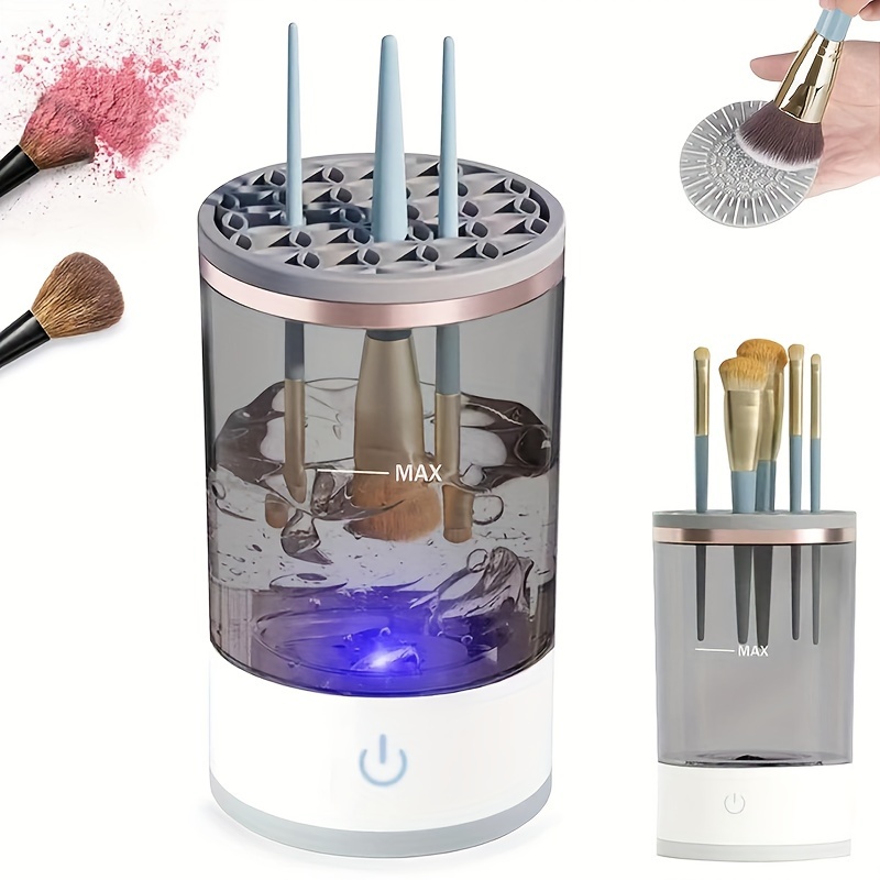 Electric Makeup Brush Cleaner Machine Silicone Brush Cleaner - Temu