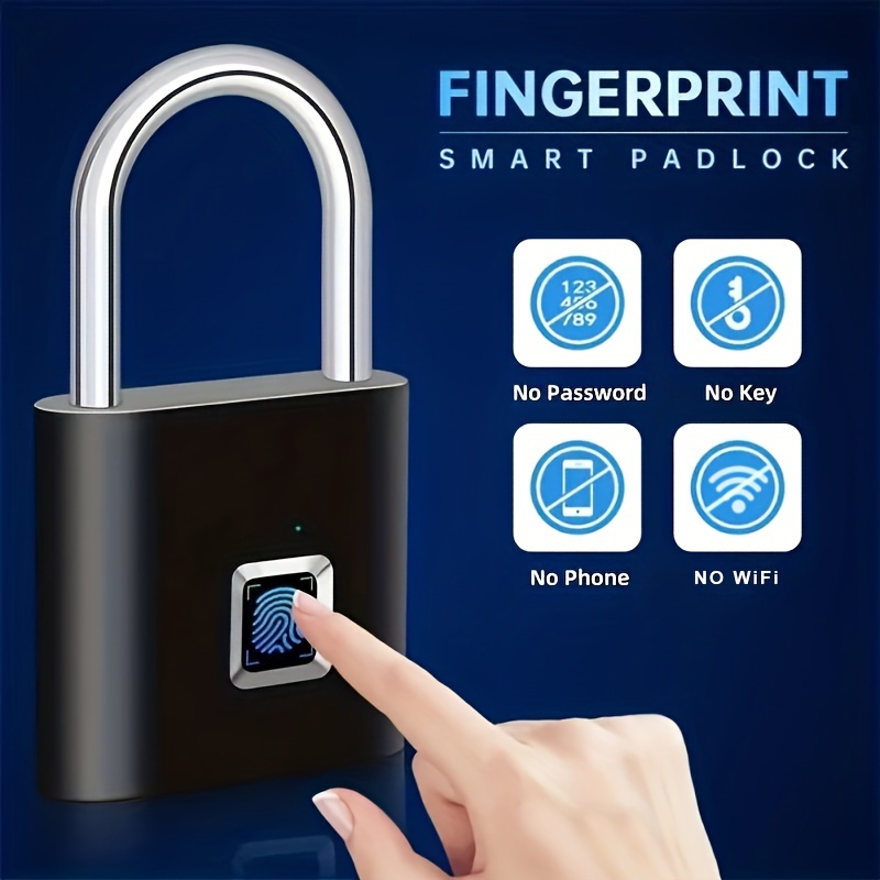 Smart Electronic Cabinet Locks Kit Set, Fingerprint Lock for Box Furniture  Drawer Lock Cupboard, Home & Office Hidden File Cabinet Locks, Keyless  Biometric Cabinet Lock Replacement, USB 