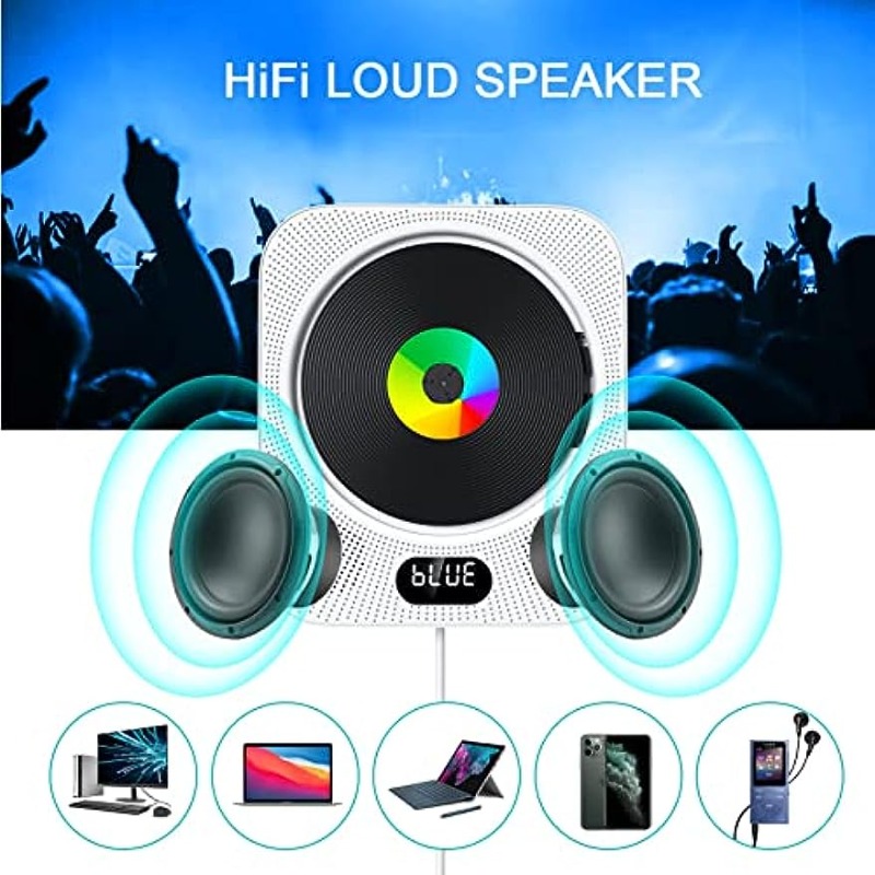 Comprar Radio FM Bluetooth 5,0 altavoz Mini Radio portátil para personas  mayores HiFi TF/USB reproductor de música MP3 compatible con grabación de  auriculares y reproducción