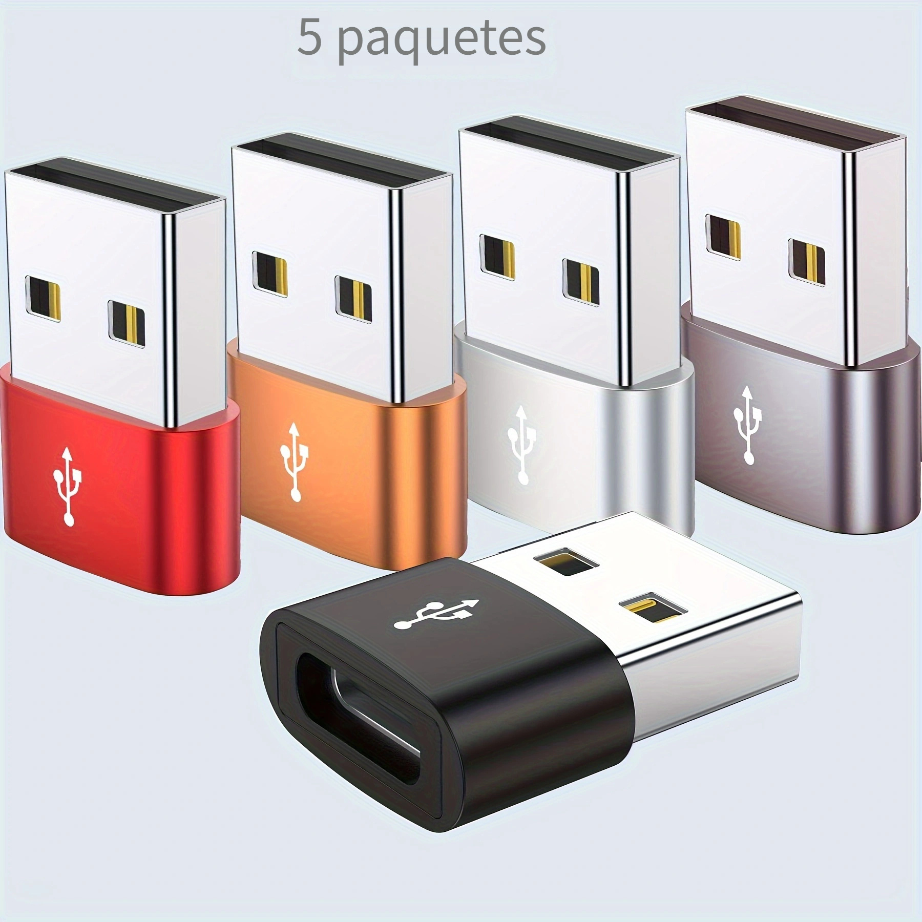 Adaptador USB C OTG, divisor USB-C 2 en 1 con PD de 60 W de carga rápida  tipo C OTG y puerto USB A hembra compatible con iPhone 15 Pro Max/15  Plus/15