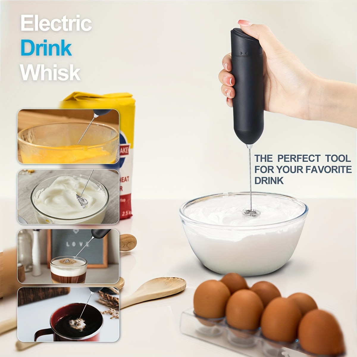 Automatic Stirrer Whisk Pan Stirrer Mixer Sauces Soup Cream Blender Egg  Beater