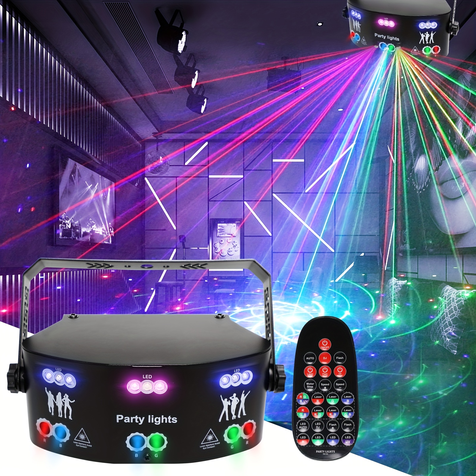 Mini Foco Luces Led Usb Fiesta Colores Con Sensor De Sonido