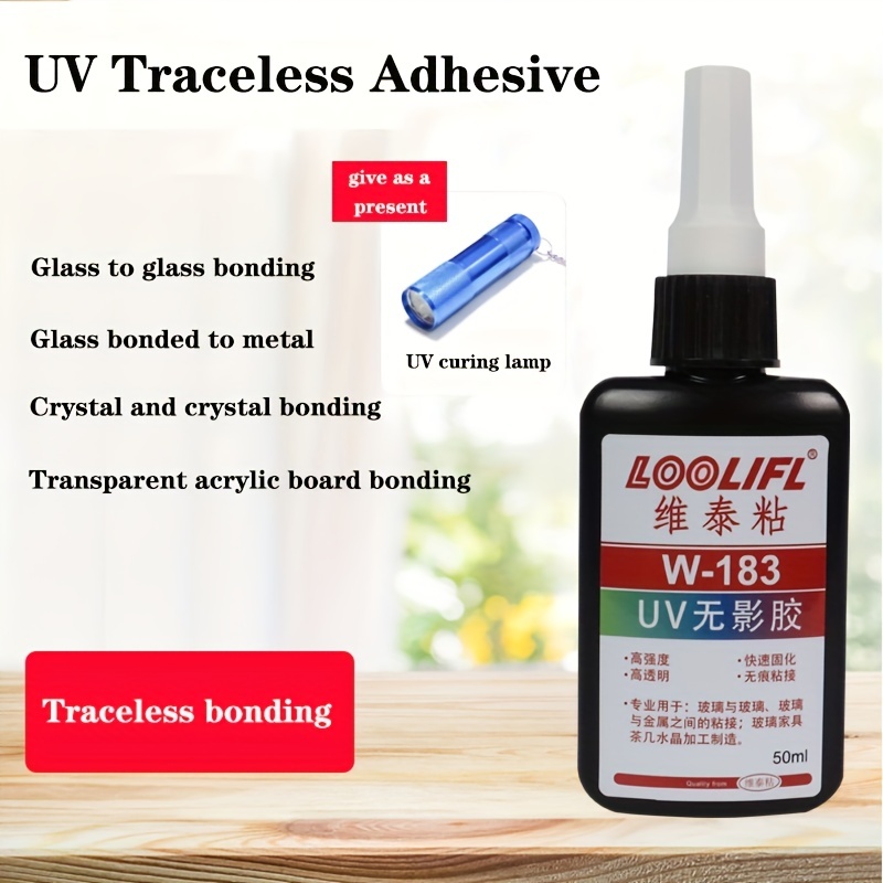 UV Light Activated Glue, UV Curing Adhesive with Hand Held Portable UV Lamp  - China UV Glue, UV Activated Glue
