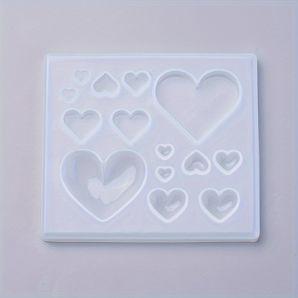 4 Pack Heart Sign Resin Molds Silicone Molds for Resin Heart Memorial Mold  Sign Condolence Grief Signs Silicone Casting Molds DIY Crystal Heart