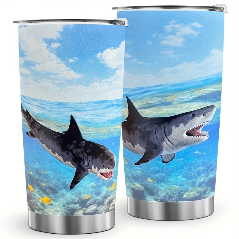 2 Piezas Calcomanías Diseño Dientes Tiburón ¡ideal - Temu