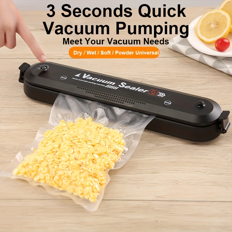 Vacuum Sealer Machine Food Vacuum Sealer Automatic Air Sealing System for  Food Storage Dry and Wet Food Modes Compact Design 6.69 Inch with 10Pcs  Vacuum disposable Sealer Machine Food Vacuum Sealer Automatic