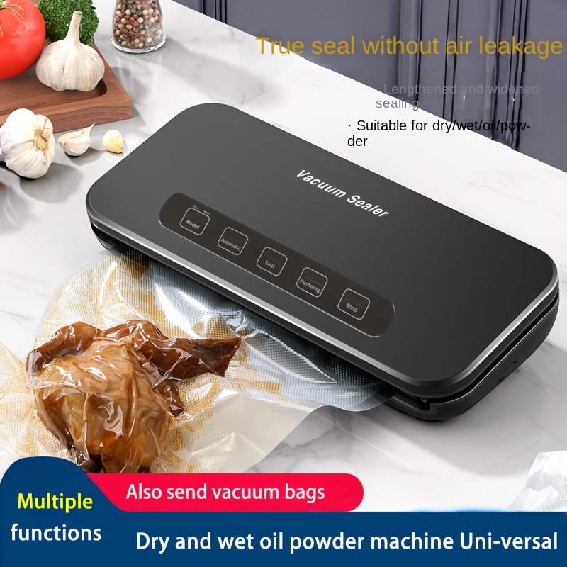 Vacuum Sealer, 5-In-1 Automatic Food Sealer with Sealer Bags, Food Vacuum  Sealer Machine for Food Storage, Sous Vide, Meal Prep, Dry/Moist/Soft/Hand