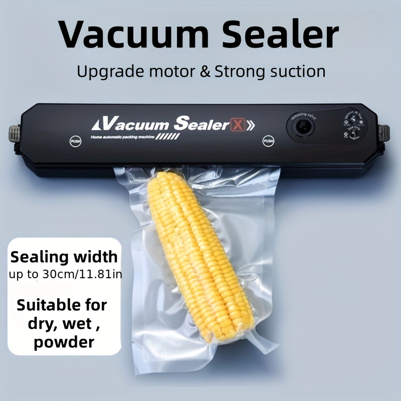 Vacuum Sealer Machine Food Vacuum Sealer Automatic Air Sealing System for  Food Storage Dry and Wet Food Modes Compact Design 6.69 Inch with 10Pcs  Vacuum disposable Sealer Machine Food Vacuum Sealer Automatic