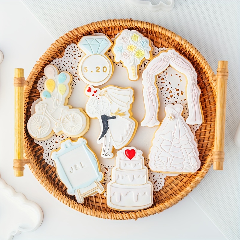 Moule À Biscuits De Mariage, Motif Dessin Animé Saint-valentin, Fondant 3d,  Outils De Décoration De Gâteaux - Cookie Outils - AliExpress