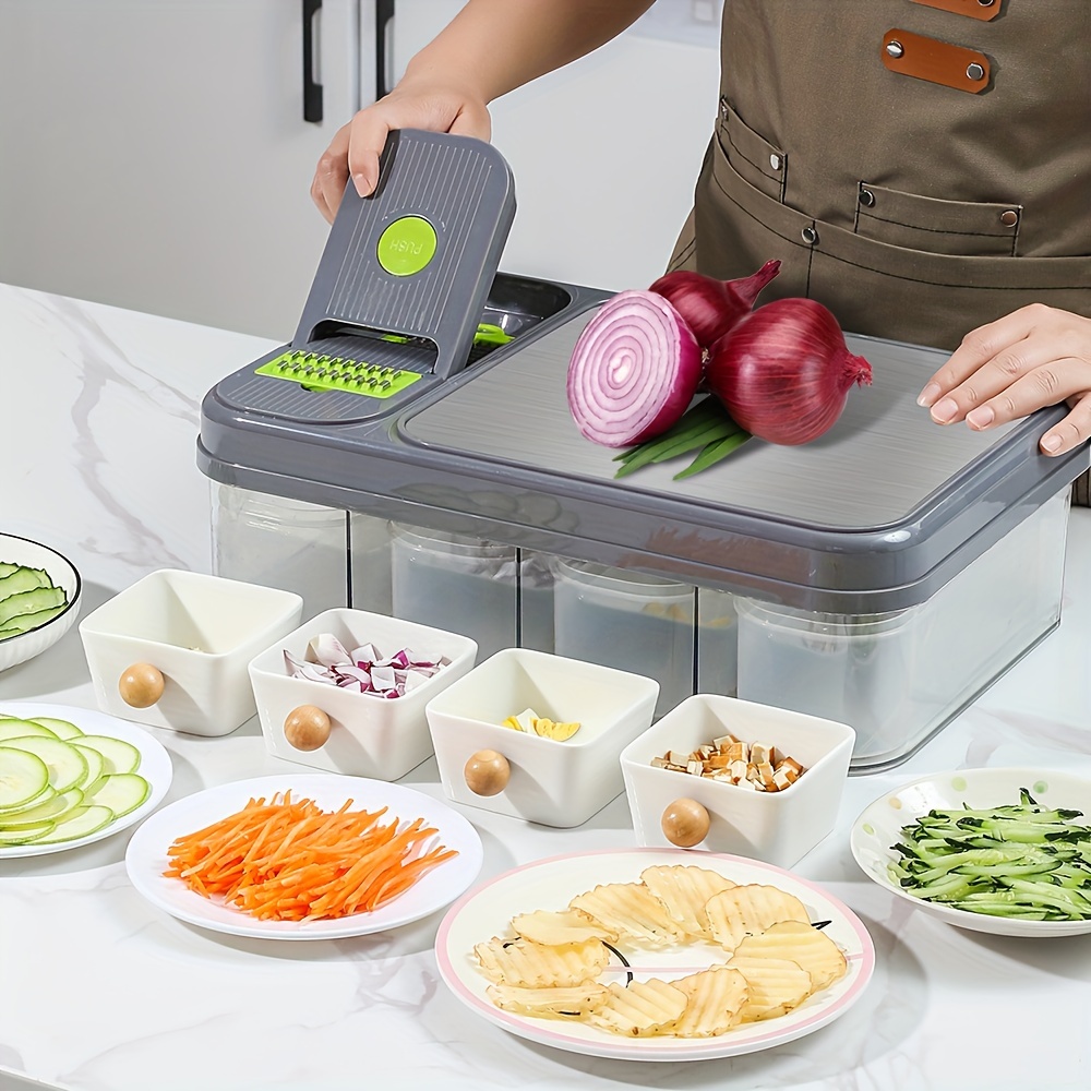 150W Multifunctional Electric Salad Fruit Slicer Cutter Carrot