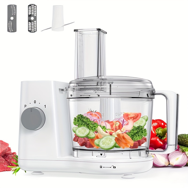 Small Food Processor, Vegetable Chopper, Dicers Slicer Cutter and Grater  4-in-1 Vegetable Potato and Oninon Dicers with Container, Kitchen Electric Food  Mixer Blender Food Spirializer, 2 Speeds 