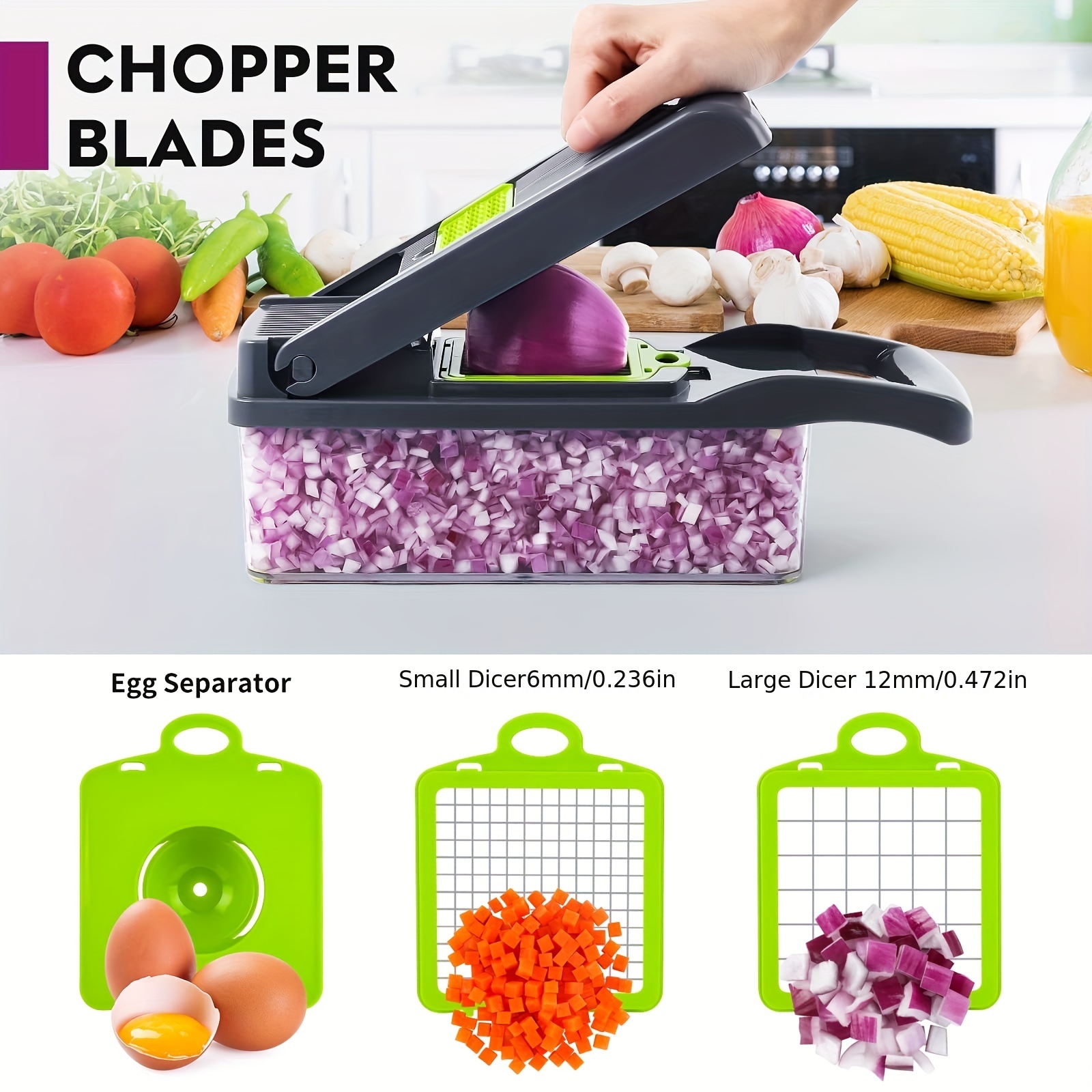 Cortador de vegetales Slicer Dicer picador vegetal fino - China Máquina  cortadora de hortalizas, frutas de la máquina de corte