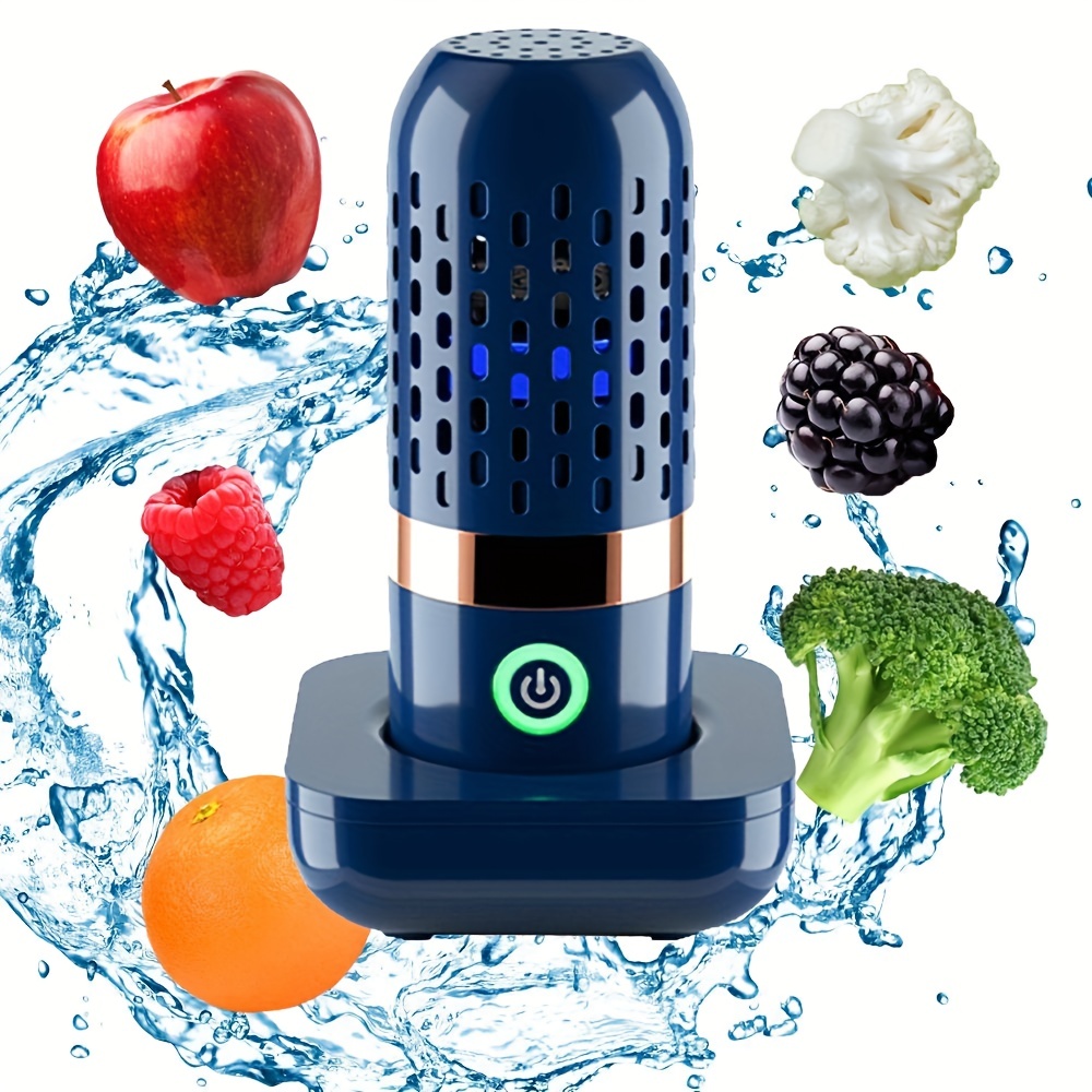 Fruit and Vegetable Cleaning Machine Fruit Cleaner Spinner Fruit and  Vegetable Purifier Device in Water for Cleaning 