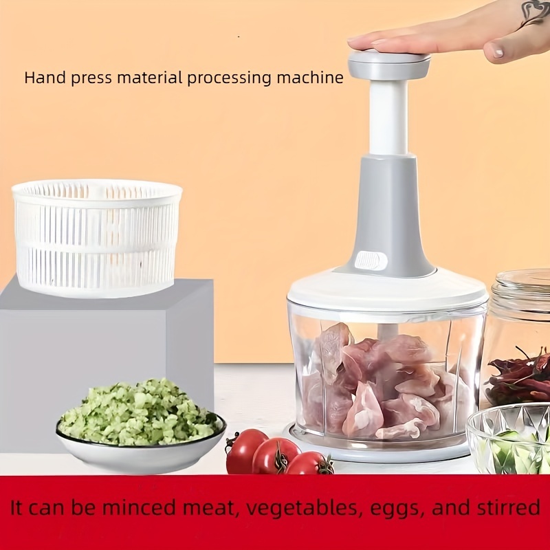 Multi-function Electric Stainless Steel Meat Grinder Meat Mincer Food  Chopper Fruits and Vegetables Chopper (2L Capacity) with FREE Silicone  Spatula